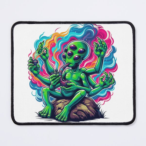Item preview, alien smoking weed cute designed and sold by Shop2s.