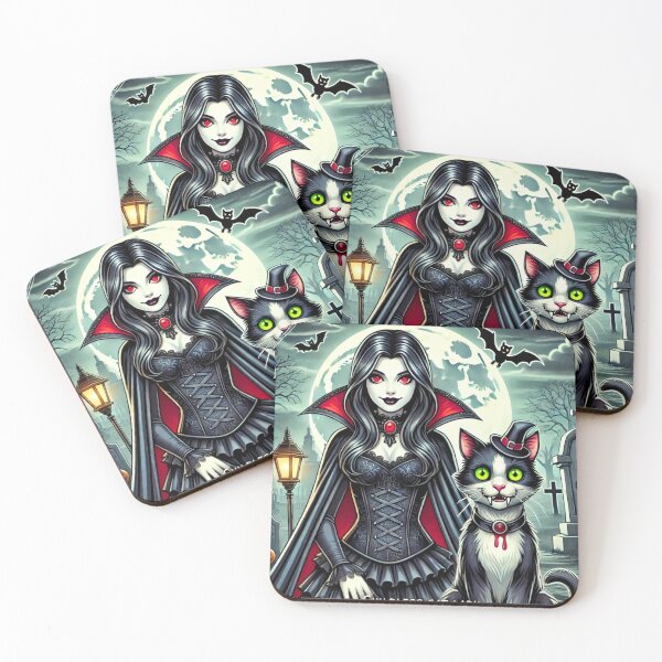 Item preview, Childless Cat Lady Vampire designed and sold by MySheetMusicArt.