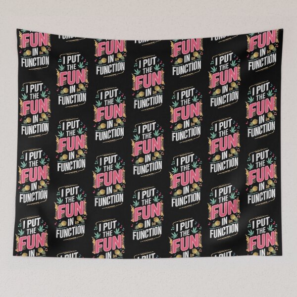 Item preview, Colorful I Put The Fun In FUNction - black designed and sold by JLEmporium.