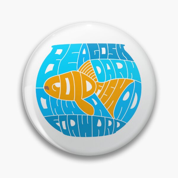 Item preview, Be A Gosh-Darn Goldfish calligram designed and sold by Strongleton.