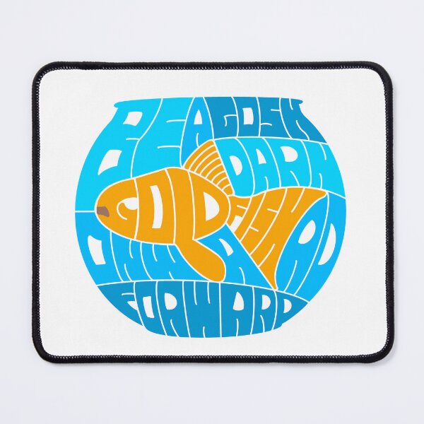 Item preview, Be A Gosh-Darn Goldfish calligram designed and sold by Strongleton.