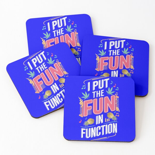 Item preview, Colorful I Put The Fun In FUNction - Dark blue designed and sold by JLEmporium.