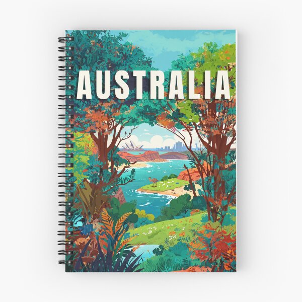 Item preview, Australia lovers landscape design illustration nature designed and sold by La Loca.