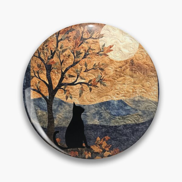 Item preview, Blue Moon Cat Quilted Pattern designed and sold by WitsandWonders.