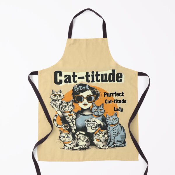 Item preview, Cat-titude Wordplay Cat Lady Purrfect Cat-titude Lady Cat Rescue designed and sold by scooterbaby.