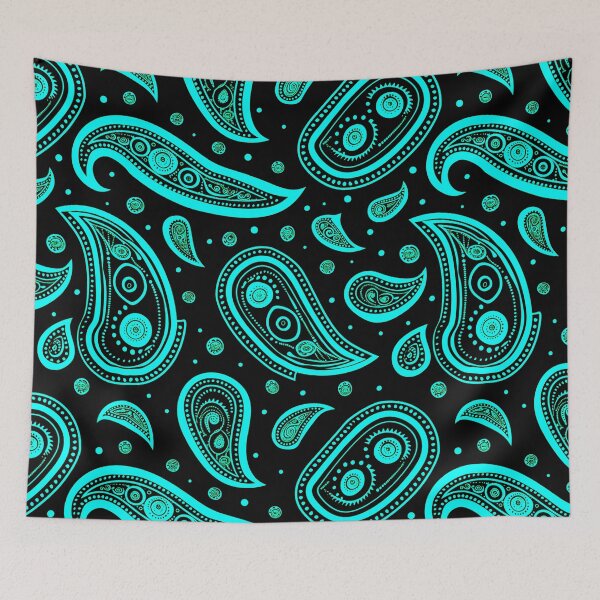 Item preview, Paisley pattern turquoise designed and sold by UZRWRLD .