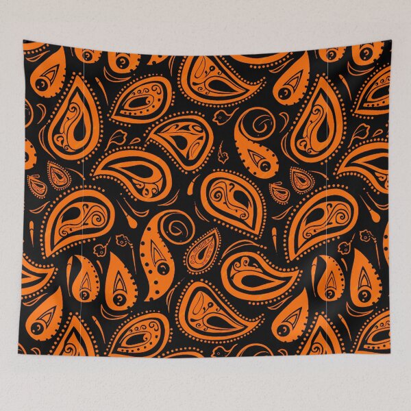 Item preview, Paisley pattern orange designed and sold by UZRWRLD .