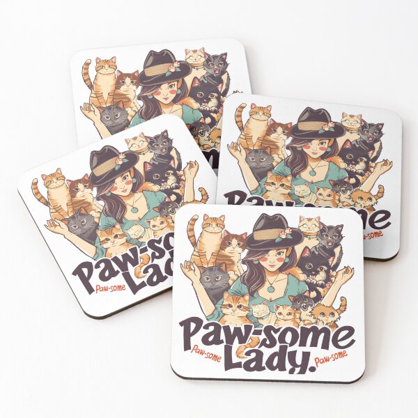 Item preview, Paw-some Lady Wordplay Cat Lover Lady Cat Rescue Awesome designed and sold by scooterbaby.