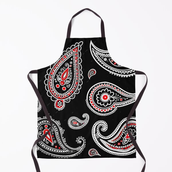 Item preview, Paisley pattern Black/Red designed and sold by UZRWRLD .