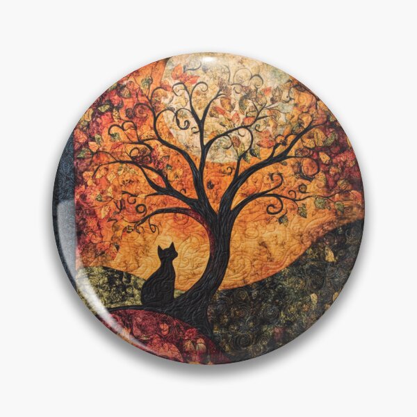Item preview, Harvest Gold Twighlight Cat designed and sold by WitsandWonders.