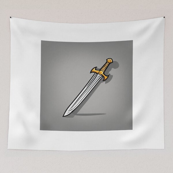 Item preview, Sword Knight Weapon Cartoon Vector Icon Illustration designed and sold by hjian8219.