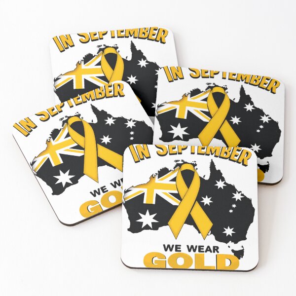 Item preview, Childhood Cancer Awareness Gold Ribbon Australia Map designed and sold by Mosaic-97.