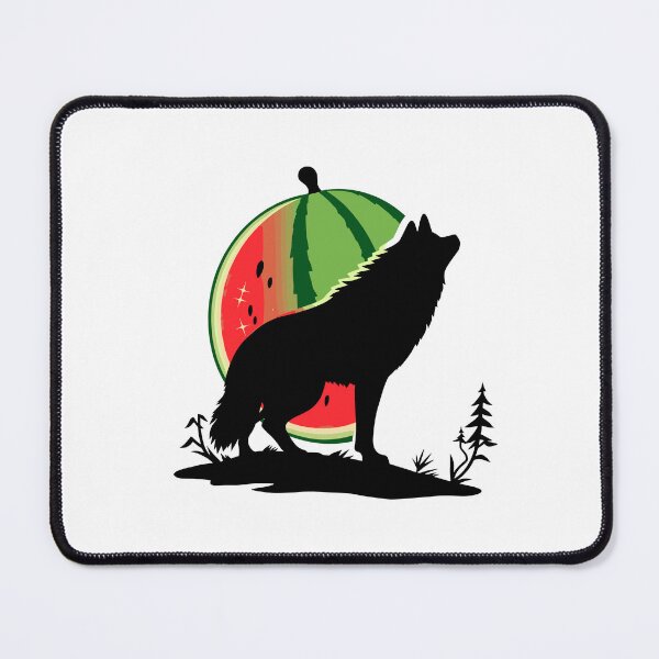 Item preview, Watermelon Wolf, Cute Funny Cartoon, Wolf Meme designed and sold by CreativePodArt.