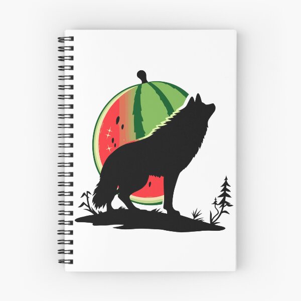 Item preview,  Watermelon Wolf, Cute Funny Cartoon, Wolf Meme designed and sold by CreativePodArt.