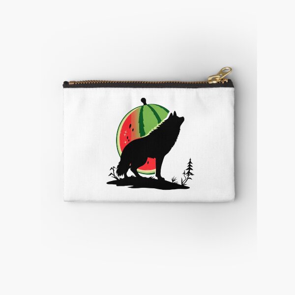 Item preview,  Watermelon Wolf, Cute Funny Cartoon, Wolf Meme designed and sold by CreativePodArt.