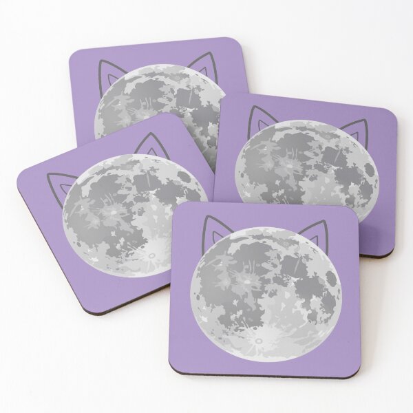 Item preview, lovely design : kitty moon on essential t-shirt and stickers for cat and moon lovers designed and sold by puurfectcat.