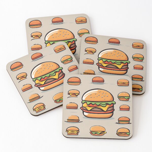 Item preview, Burger Food Floating Cartoon Vector Icon Illustration designed and sold by hjian8219.