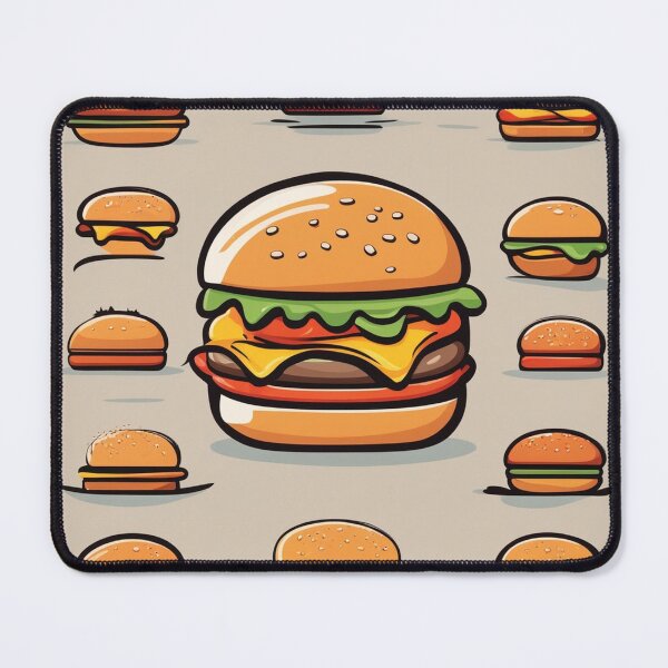 Item preview, Burger Food Floating Cartoon Vector Icon Illustration designed and sold by hjian8219.
