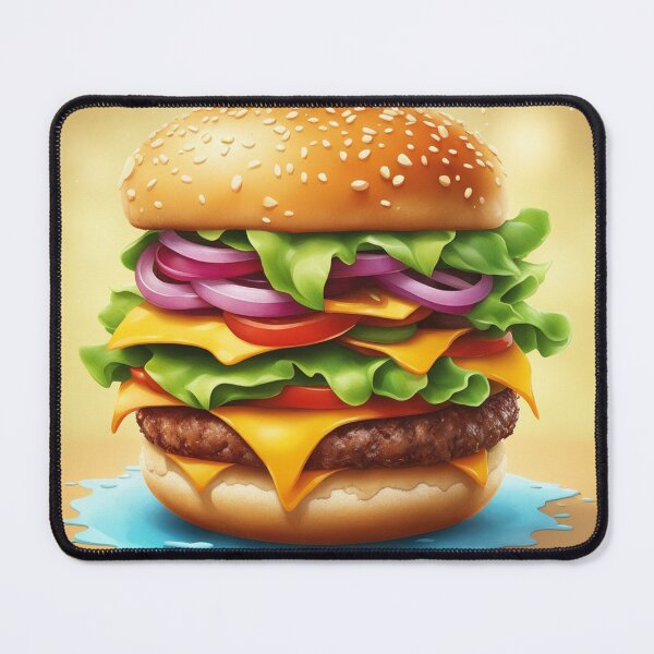 Item preview, Burger Food Floating Cartoon Vector Icon Illustration designed and sold by hjian8219.