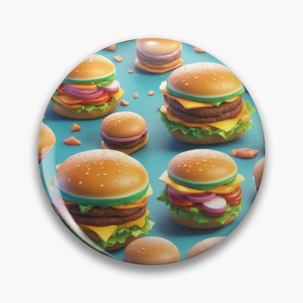Item preview, Burger Food Floating Cartoon Vector Icon Illustration designed and sold by hjian8219.
