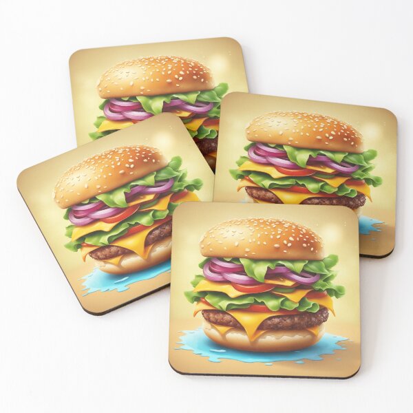 Item preview, Burger Food Floating Cartoon Vector Icon Illustration designed and sold by hjian8219.