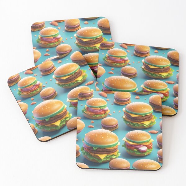 Item preview, Burger Food Floating Cartoon Vector Icon Illustration designed and sold by hjian8219.