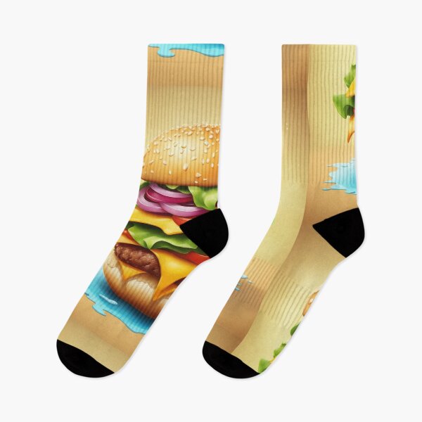 Item preview, Burger Food Floating Cartoon Vector Icon Illustration designed and sold by hjian8219.