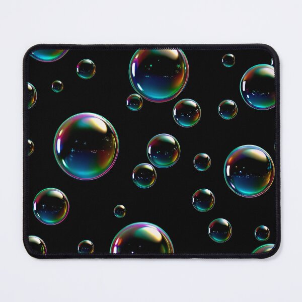 Item preview, PATTERN 015- TRANSPARENT WATER BUBBLES - Gift items and personal use / Bubbles, Water, Black,  Transparent, Soap Bubbles, Balls, Abstract, Spheres,  Art designed and sold by LumDesignArt.