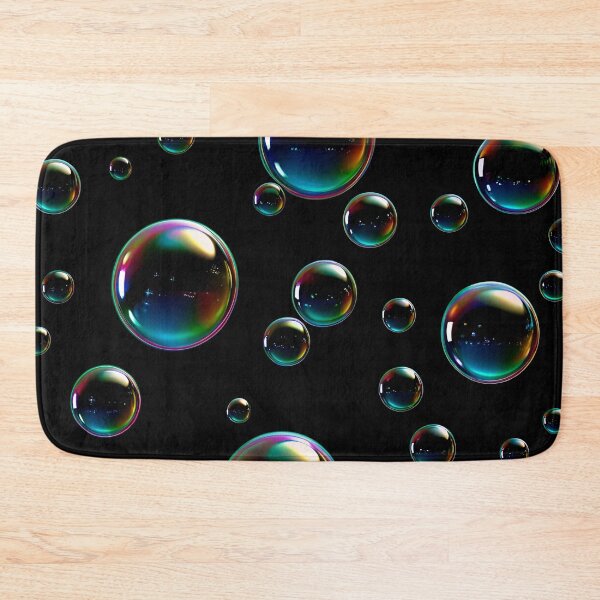 Item preview, PATTERN 015- TRANSPARENT WATER BUBBLES - Gift items and personal use / Bubbles, Water, Black,  Transparent, Soap Bubbles, Balls, Abstract, Spheres,  Art designed and sold by LumDesignArt.
