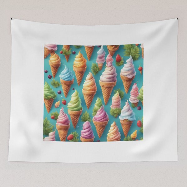 Item preview, Ice Cream Cone Floating Cartoon Vector Icon Illustration designed and sold by hjian8219.