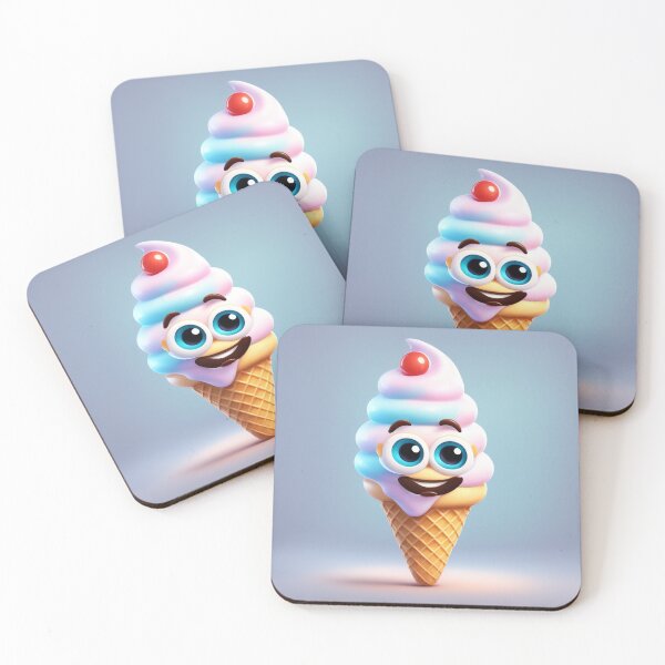 Item preview, Ice Cream Cone Floating Cartoon Vector Icon Illustration designed and sold by hjian8219.
