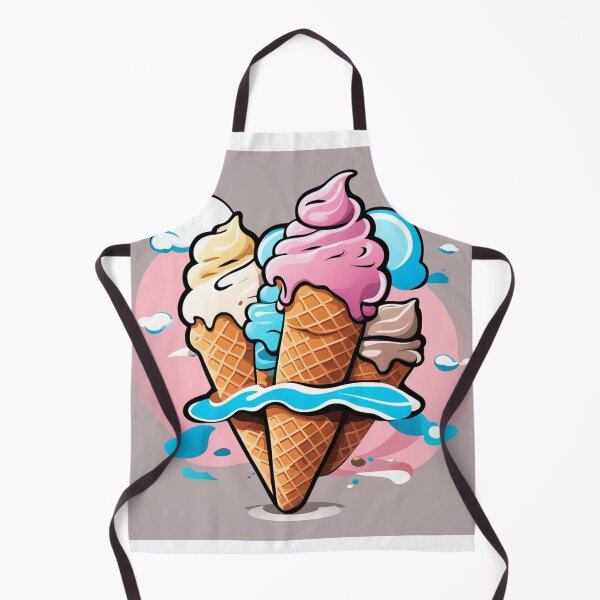 Item preview, Ice Cream Cone Floating Cartoon Vector Icon Illustration designed and sold by hjian8219.
