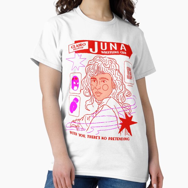 Vista previa del artículo con la obra «Clairo - Club de lucha libre de Juna», diseñado y vendido por brotherai.