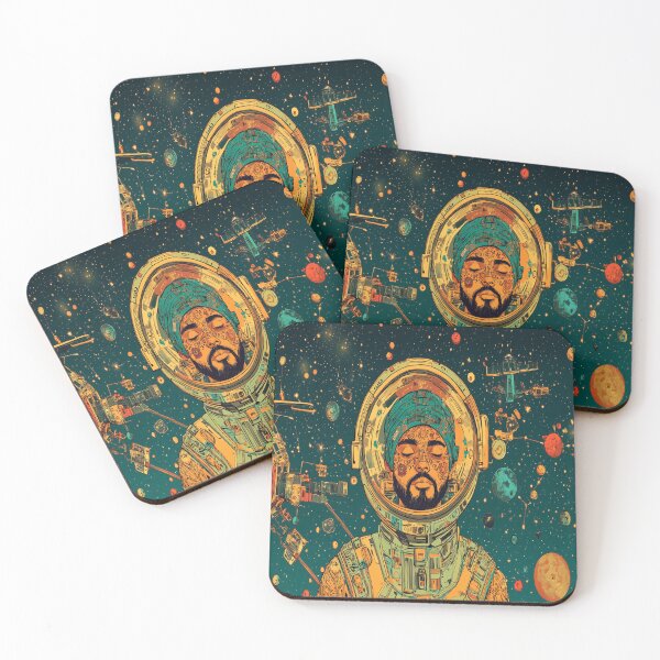 Item preview, Space Guardian Sikh Astronaut in space designed and sold by BeatnikBuddha.
