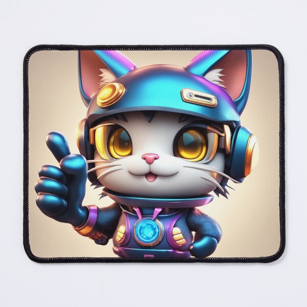 Item preview, Cute Cat Gaming Thumbs Up Cartoon Vector Icon Illustration designed and sold by hjian8219.