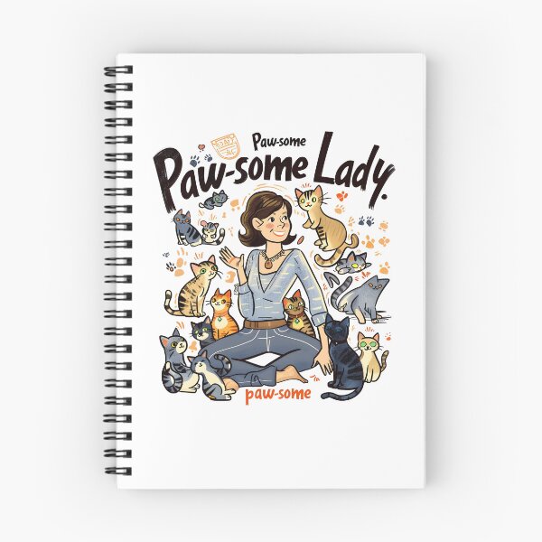 Item preview, Paw-some Lady Wordplay Awesome Cat Lover Lady Cat Rescue  designed and sold by scooterbaby.