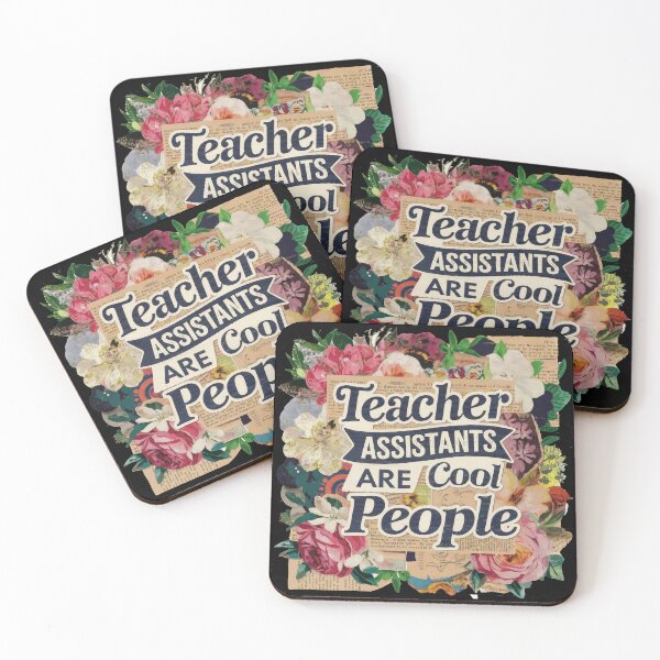 Item preview, Teacher Assistants are Cool People Gift Floral Collage designed and sold by creative321.