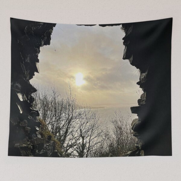 Item preview, Carmarthen Bay as seen from Llansteffan Castle designed and sold by WondersOfWales.