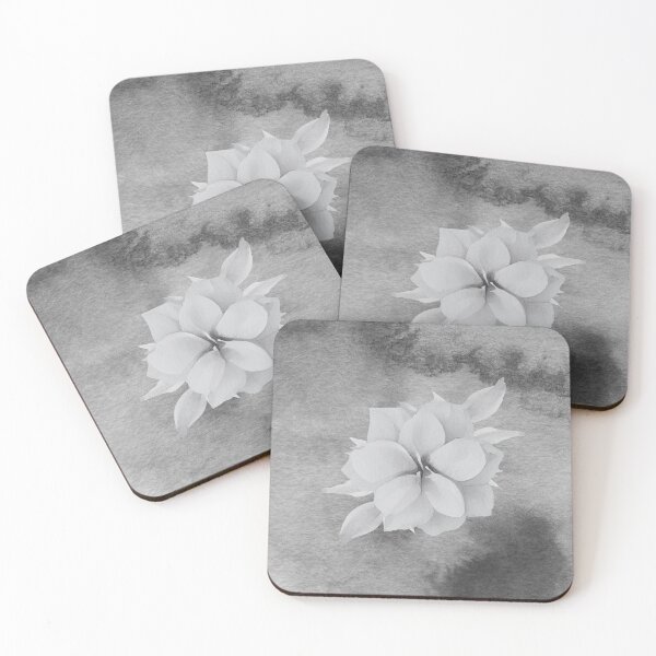 Item preview, Delicate Pastel Gray Hue Water Color Flower designed and sold by WhiteSoftPetals.