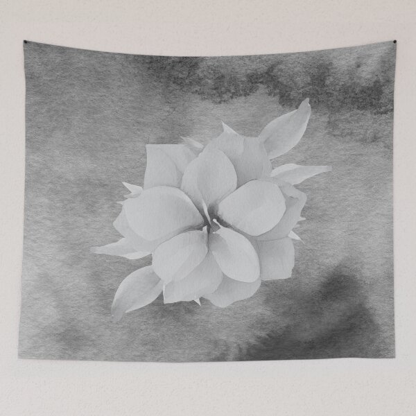 Item preview, Delicate Pastel Gray Hue Water Color Flower designed and sold by WhiteSoftPetals.