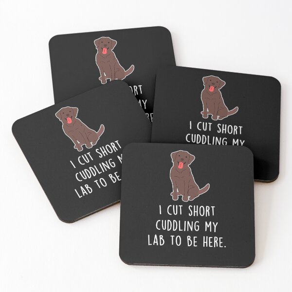 Item preview, Chocolate Labrador Retriever Dog Cut Short designed and sold by Clara Hollins.