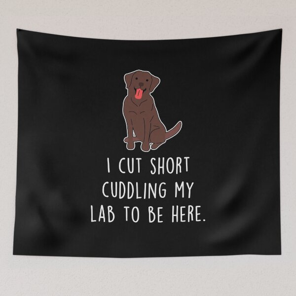 Item preview, Chocolate Labrador Retriever Dog Cut Short designed and sold by Clara Hollins.