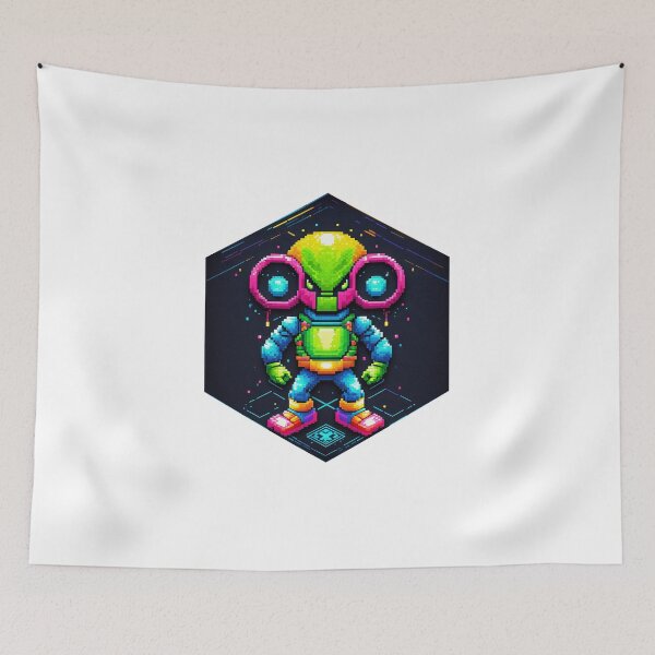 Item preview, Retro Pixel Alien designed and sold by AbsoluteA.
