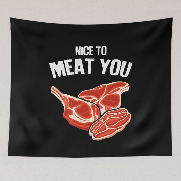 Item preview, Nice to Meat You Keto Carnivore Paleo designed and sold by Clara Hollins.