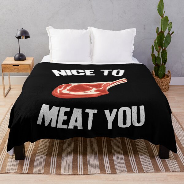 Item preview, Nice to Meat You Keto Carnivore Paleo designed and sold by Clara Hollins.