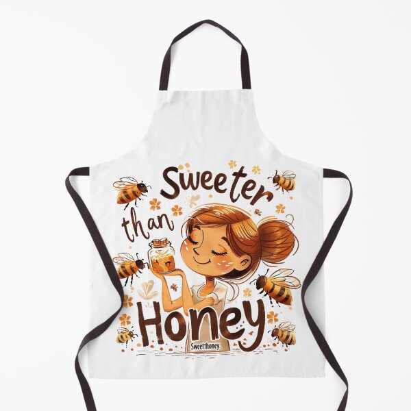 Item preview, Sweeter Than Honey Smiling Girl Happy Honey Bees and Flowers designed and sold by scooterbaby.