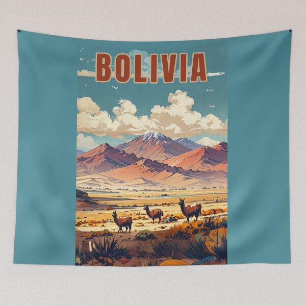 Item preview, Bolivia Landscape Andes illustration designed and sold by La Loca.