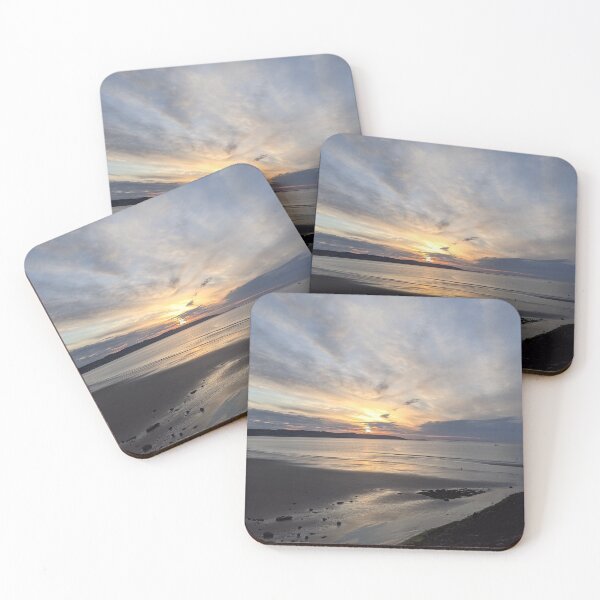 Item preview, Sunrise over Saundersfoot Beach designed and sold by WondersOfWales.