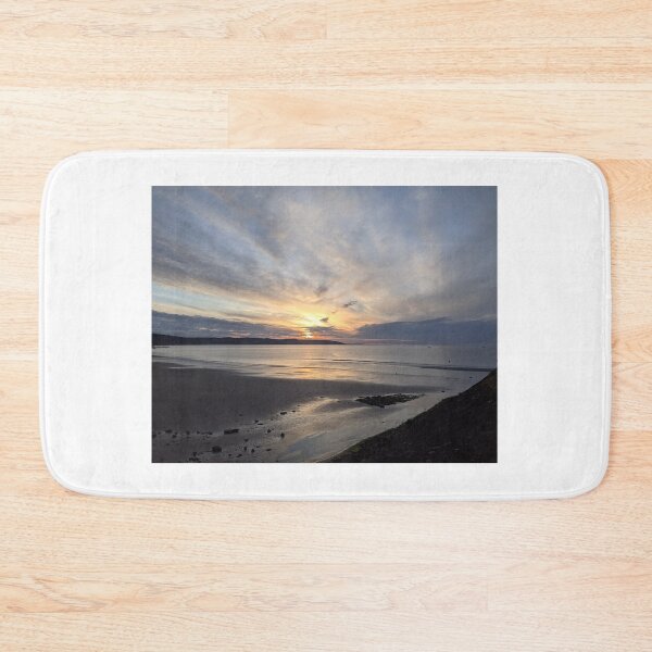 Item preview, Sunrise over Saundersfoot Beach designed and sold by WondersOfWales.