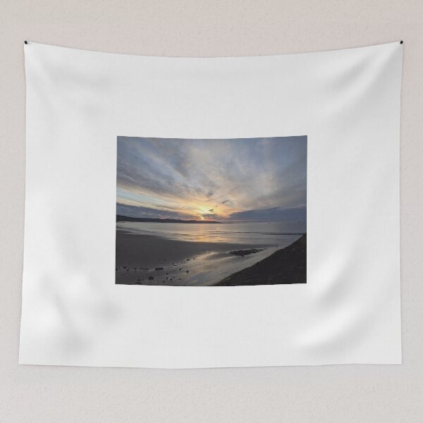 Item preview, Sunrise over Saundersfoot Beach designed and sold by WondersOfWales.